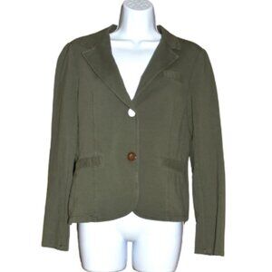 Six Fifty Olive Green Blazer Jacket Size Small Casual Chic Lightweight